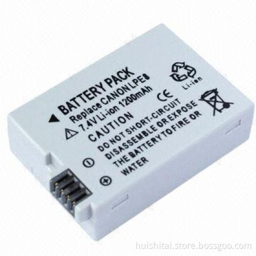 Replacement 1,200mAh Video Camera Battery for Canon EOS Kiss X4 550D Rebel T2i, 7.4V Voltage